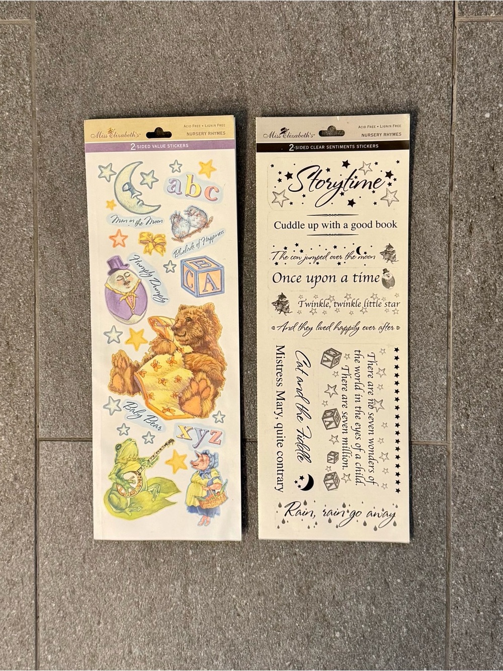 Storytime & Nursery Rhymes Sticker Sheets